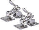 NovelBee 2pcs Stainless Steel Hold Down 90 Degree Clamp Locking Cam Latches,Anti-Rattle Latch Hasp for Boat Marine RV Caravan