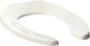 Bemis 30943 Universal STAT-TITE Elongated Open Front Toilet Seat, White