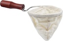 AUEAR, Wooden Handle Coffee Filter Reusable Cafe Flannel Cloth Bag Sock Strainer