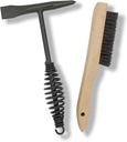 Welding Chipping Hammer with Coil Spring Handle,10.5",Cone and Vertical Chisel,10" Wire Brush