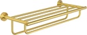 Alise 24 inch Towel Shelf with Double Towel Bars,Towel Rack for Bathroom,SUS 304 Stainless Steel Wall Mount Towel Holder Storage,Brushed Gold,GYT7060-G