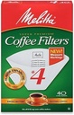 No. 4 Cone Coffee Filter in White (40 Count)