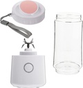 Portable Juicer Cup USB Rechargeable Personal Fruit and Vegetable Squeezer with Silicone Seal for Travel Office Camping Easy Manual Juice Extraction Leak Design