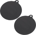 Veemoon Induction Cooktop Mat Heat Resistant Silicone Pot Holders for Countertop Non-Stick Non-Slip Oil-Proof Reusable Round Silicone Mat Set of 2