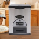 Xuthusman 10kg/22Lbs Automatic Rice Dispenser Food Measuring Cylinder Grain Food Storage Container Sealed Bulk Food Container Storager