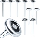 10 Pack 9" Stem Steel Commercial Grade Garage Door Rollers for 2" Track, Quiet/Durable and High Load, Use Precision Bearings with 10 Balls.