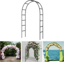 7.9 Ft H x 4.6 Ft W Metal Pergola Arbor,Assemble Freely 2 Sizes,for Various Climbing Plant Wedding Garden Arch Bridal Party Decoration Wide Arbor, 1 Pack