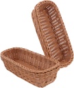 2pcs Organize Kitchen Woven Rattan Storage Box Cutlery Basket Utensil Container for Kitchen