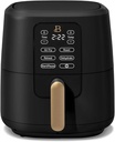 Beautiful 6-Quart Digital Air Fryer – TurboCrisp Tech Touchscreen with 1750W Power, 4 Cooking Modes (Black Sesame)