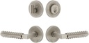 Viaggio CLOMLNCON-REB_Combo_238_RH Motivo Right Handed Solid Brass Single Cylinder Keyed Entry Door Lever Set and Deadbolt Combo Pack - 2-3/8" Backset - Satin Nickel