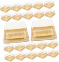 50Pcs Muffin Dome Boxes Multipurpose Cake Cupcake Storage Containers for Mooncakes Pastries Desserts Lightweight Durable Bakery Packaging for Restaurants
