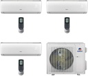 Gree 24,000 BTU Multi21+ Tri-Zone Wall Mount Mini Split Air Conditioner Heat Pump 208/230V SEER 21 (9-12-12)