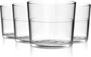 DRINIQUE 10oz Unbreakable Rocks Cocktail Glasses (Set of 4) Shatterproof Tritan Plastic Drinking Glasses - Clear Pure Collection Cocktail Glass - Clear