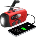 RunningSnail Emergency Hand Crank Radio With LED Flashlight For Emergency, AM/FM NOAA Portable Weather Radio With 2000mAh Power Bank Phone Charger, USB Charged & Solar Power For Camping, Emergency