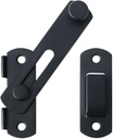 Alise 4 inch Flip Latch Gate Latches, Safety Door Lock for Barn Wood Fence Sliding French Doors,Heavy Duty SUS304 Stainless Steel Gate Hardware. Matte Black MS9500-B