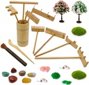Zen Garden Decor Rake Tool - Sand Zen Garden Accessories Japanese Zen Garden Kit Tabletop Rock Zen Decor Japan Zen Gifts for Home Office Desk Meditation Room Relaxation Birthday Gifts Father Mother