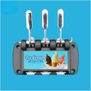 Full Replacement Set of Front Panel Block Discharge Valve Head Face Plate Soft Ice Cream Maker Accessory