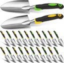 Product Image Yaocom Garden Shovel Aluminum Alloy Heavy Duty Trowel Garden Tool Small Shovels for Digging Metal Hand Trowel Spade with Soft TPR Handle for Lawn Yard Farm Home Shop Planting(12 Pcs)