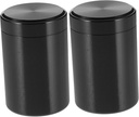 Sosoport 2Pcs Multi Function Antique Tea Jar Portable Storage Canister for Loose Leaf Tea Cookies Spices and More Compact Design for Travel and Home Use Matte Finish