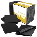 Disposable Dental Bibs 13"x18" - 3 Ply Waterproof Tattoo Bib Sheet for Patients - Dentist or Medical Tray Cover and Nail Table Cover Supplies, Black