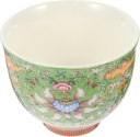 Ceramic Mug Ceramic Chinese Tea Cup 130ml Tea Cups Porcelain Kung Fu Tea Cups Floral Pattern Tea Mugs Tea Bowl Tea Tasting Cup Sake Cup Tea Accessories Green