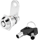 Tubular Cam Lock with Keys,Keyed Alike Chrome Finish Cabinet Drawer Locks, 7/8" Cylinder fit for RV Cupboard Drawer,Silver
