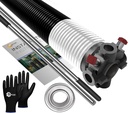 Garage Door Torsion Spring 218x1.75x28 Replacement 1" Steel Bearing, Winding Bars, Gloves, and Manual Precision E-Coating 5-Year Warranty Min. 30,000 Cycles for Right Side of Garage Door (Black Cone)