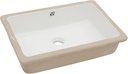 Undermount Bathroom Sink 18x12.5 Inch Bathroom Vanity Sink Undermount Rectangle White Porcelain Ceramic Bathroom