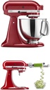 KitchenAid Artisan Series 5-Qt. Stand Mixer- Empire Red and Spiralizer Attachment