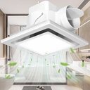 Bathroom Exhaust Fan with Light, Bathroom Fan with 12W 6000K LED Light Combo, 110CFM 1.0 Sones Ultra Silent, 10Inch Ceiling Mount Exhaust Fan for Home, Quick Install (8in Hole Size)