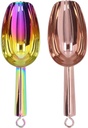 8in Stainless Steel Ice Scoop, Metal Ice Scooper For Ice Make Candy Kitchen Bar Party Wedding(8in-Colorful)