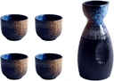 Exquisite Japanese Style Ceramics Sake Cup Sake Pot Retro Sake Set Japanese Ceramic Sake Set