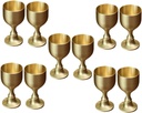 10pcs Goblet Offering Cups Metal Drinking Vessel for Buddhist Worship Temple Use High Elegant Decorative Chalice for Rituals Water Offering
