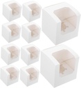 PRETYZOOM 20pcs Cupcake Boxes Window Individual Cupcake Holders Inserts Portable Carrier for Parties and Events for Bakery and