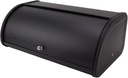 Srliya Bread Box with Lid for Kitchen Counter Black Frosted Keep Freshness Bread Box Iron Bread Storage Container for Cakes Pastries