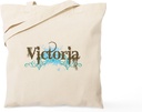 CafePress Victoria Tote Bag Reusable Natural Beige Canvas Shopping Bag