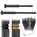 CKE 30 Pack 4"x4" Black Invisible Cable Railing Kit, T316 Stainless Steel 1/8" Invisible Receiver and Swage Stud End for Cable Railing Hardware Threaded End Fitting for 2x2, 4x4 Wood/Metal Post, BCR31