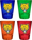 R and R Imports Fort Valley State University Full Color 2 oz Shot Glass 4 Pack Multicolor Officially Licensed Collegiate Product