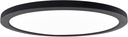 LUXRITE Slim 12 Inch LED Flush Mount Ceiling Light, 22W 1400LM, 5CCT 2700K 3000K 3500K 4000K 5000K, Dimmable LED Ceiling Light, Wet Rated, Energy Star, ETL Listed - Black