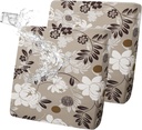 FORCHEER Waterproof Patio Cushion Covers Set of 2 19-24in Floral Printed Stretch Outdoor Cushion Covers for Patio Furniture Washable