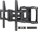 USX STAR UL Listed Full Motion TV Wall Mount Bracket for Most 37-86 inch TVs, Swivel Tilt Extension Level TV Mount, Max VESA 600x400mm, Holds up to 132lbs & 16" Wood Studs with Hole Drilling Template