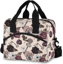 MNSRUU Insulated Lunch Bag Rose Gothic Women Lunch Tote Men Lunch Cooler Bag Reusable Leakproof Lunch Bag For Work School