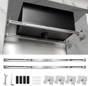 2pcs Stainless Steel Undermount Sink Brackets 20"-31.5" Adjustable Support Pole,Heavy Duty Undermount Sink Repair Kit for Kitchen, Bathroom