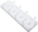 4-Cavity Silicone Popsicle Mold Sticks DIY Doughnut Ice Cream Maker for Boys and Girls Easy Release for Summer Treats