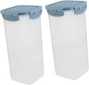 NUOBESTY 2pcs Airtight Bread Box Plastic Bread Storage Container for Freshness and Sandwiches Capacity Design