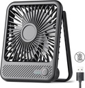 Koonie USB Desk Fan, Strong Wind Ultra Quiet Small Personal Fan with 180° Tilt Folding and 3 Speeds Adjustable, USB-C Corded Powered Mini USB Fan for Office Desktop Bedroom, NO BATTERY