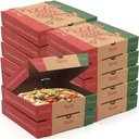 15 pcs 8 Inches Kraft Corrugated pizza boxes colorful pizza boxes takeaway boxes pizzeria bakery packaging boxes for pizza cake cookies food 8.4 x 8.4 x 1.7 Inches