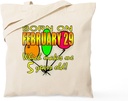 CafePress Leap Year Birthday 5 Years Old Tote Bag Reusable Natural Beige Canvas Shopping Bag