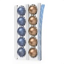 GALVANOX Wall Mounted Holder for Nespresso Vertuo Pods Organizer, 10 Capsule Stick On with Adhesive Backing - Low Profile Vertuoline Wall Mount, Under Cabinet (Clear Acrylic)