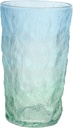 Garneck Creative Gradient Glass Water Cup Beautiful Textured Drinking Glass for Juice Milk Cocktails Home Office Use
